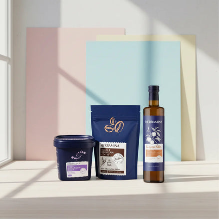 Herbamina 3-teiliges Set – Bromelain-Kaffee, Kollagen-Gemüsesuppe & Aprikosenessig