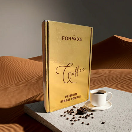 ForX5 Premium Coffee - Herbal Coffee with Ginseng, Ginger & Moringa