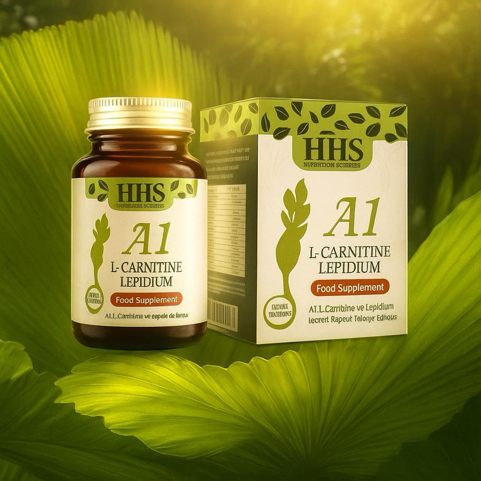 HHS A1 Capsules – Food supplement with L-carnitine & Lepidium