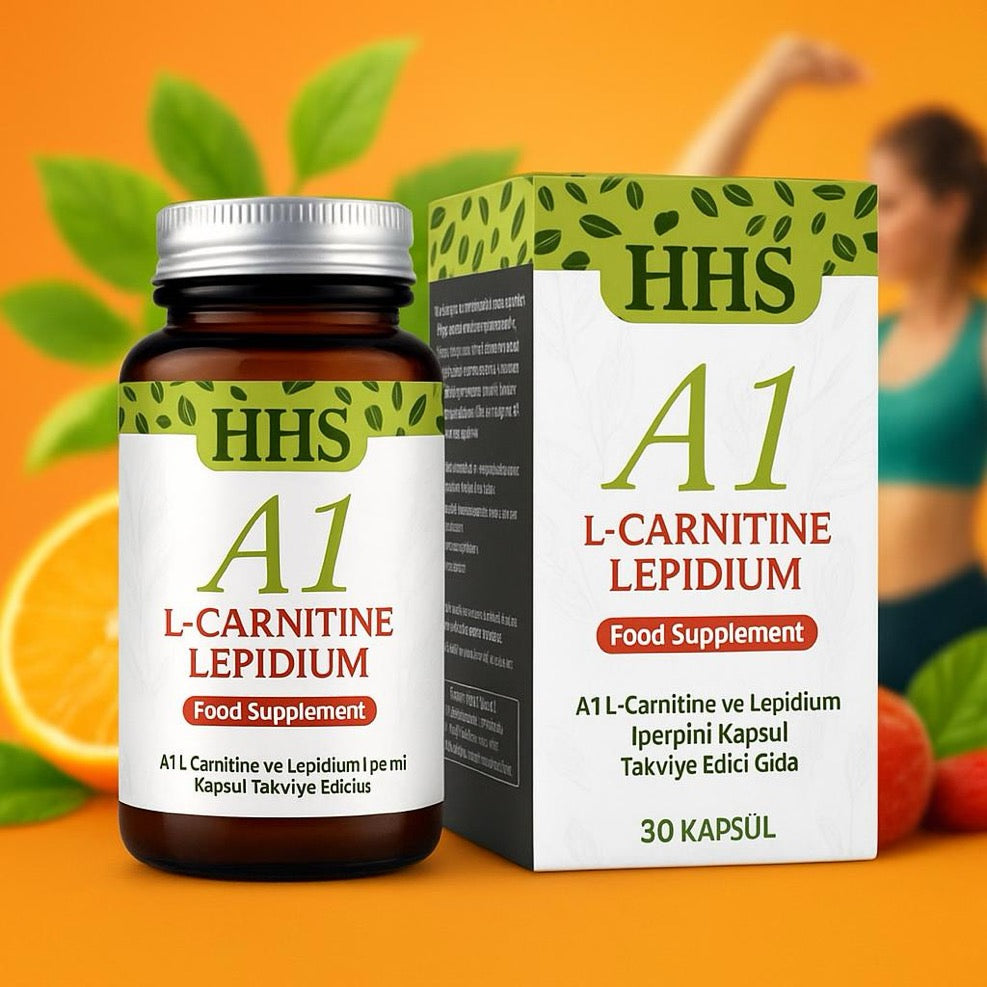 HHS A1 Capsules – Food supplement with L-carnitine & Lepidium