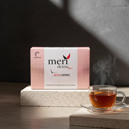 Meri Detox Kräutertee mit L-Carnitin – Zuckerfrei, Vegan
